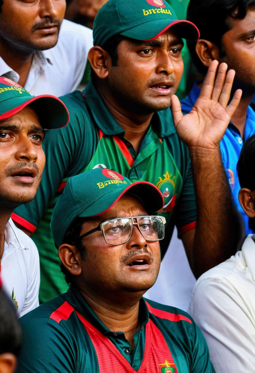  A lot of Bangladesh cricket fans crying