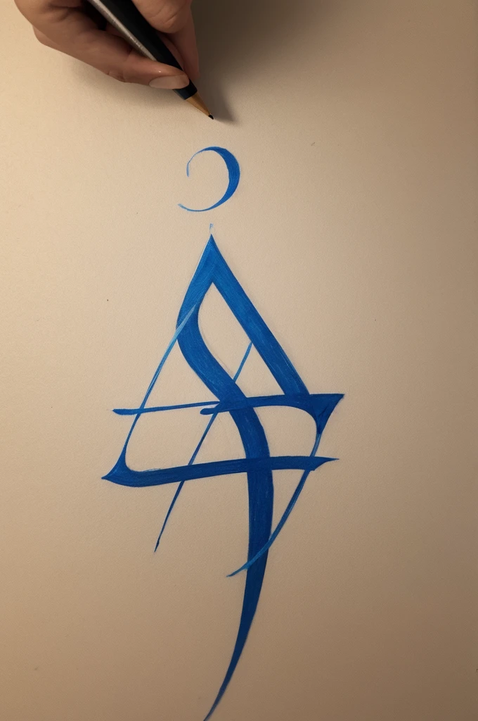 Hebrew letters, drawning 