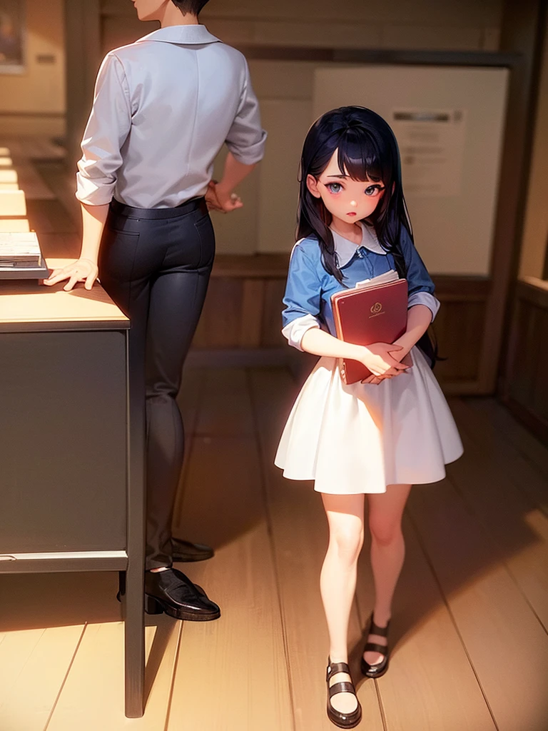 Very cute boy cartoon characters, classroom, Watching the teacher tell a story with friends, Unreal Engine, Warm indoor lighting, Art Station, Detailed digital painting, Cinematic, Character Design:Mark Ryden、Pixar、Hayao Miyazaki, Unreal 5, Daz, Surreal, Octane Rendering