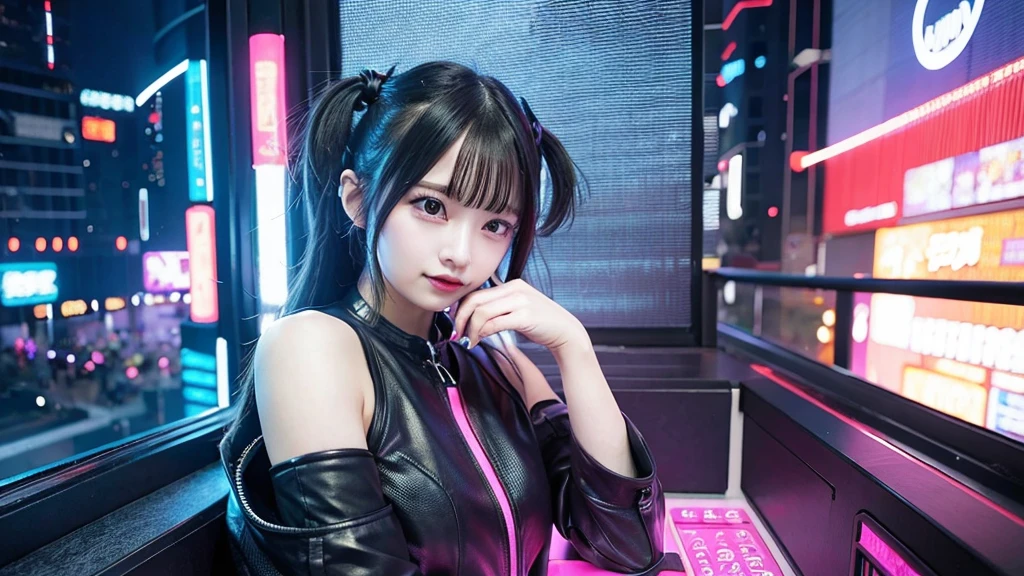 Highest quality　cyberpunk　Cute sex