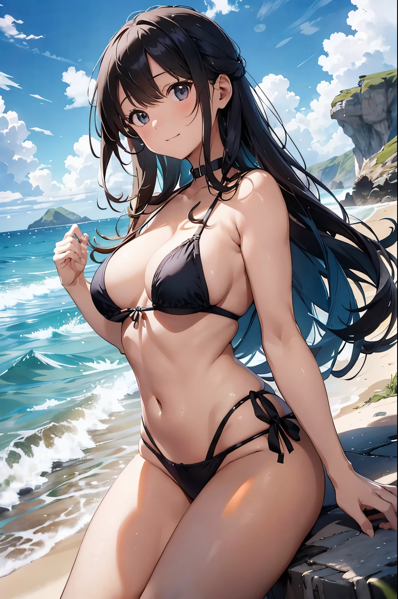 以下は2000文字of詳細なプロンプトです::
--- Very detailed, Realistic, high-resolution 4K image of a beautiful woman standing topless by the seaside. of woman is the main focus of the image, with every detail of her appearance meticulously depicted to emphasize her natural beauty and the artistic nature of the scene. She has been a long time, Flowing, Wavy hair cascading down the back, catching the sunlight and shimmering with natural highlights. 彼女of肌は日焼けしている, Give her health, Shining and contrasting beautifully with bright light, 彼女of後ろには澄み切った青空.
Her eyes are expressive and captivating, reflecting the joy and warmth of a perfect summer day. She is gentle, warm smile that exudes confidence and contentment, inviting viewers to share in the serene and blissful atmosphere of the seaside. Her facial features are soft and harmonious, 自然な優雅さが彼女of魅力をさらに引き立てる.
of woman is standing confidently topless, emphasizing her natural beauty and the of the summer beach setting. 彼女of姿勢はリラックスしていながらも落ち着いています, embodying a sense of ease and grace. 彼女of肩は少し後ろに引かれている, and her arms hang naturally at her sides, 彼女of姿勢of自然な美しさをさらに引き立てている. of focus on her toplessness is tasteful and artistic, ensuring that the image remains elegant and sophisticated.
of background of the image features a stunning seaside landscape, In the endless blue sky, ふわふわof白い雲が点在. of gentle waves of the ocean lap at the shore, creating a soothing and rhythmic backdrop that complements the tranquility of the scene. of sandy beach extends into the distance, with the golden grains of sand sparkling in the sunlight.
In the distance, a few beachgoers can be seen enjoying the sun and sea, Enhance the tranquil atmosphere. of overall atmosphere of the image is bright, warm, and summery, 喜びof気持ちを呼び起こす, relaxation, and . of