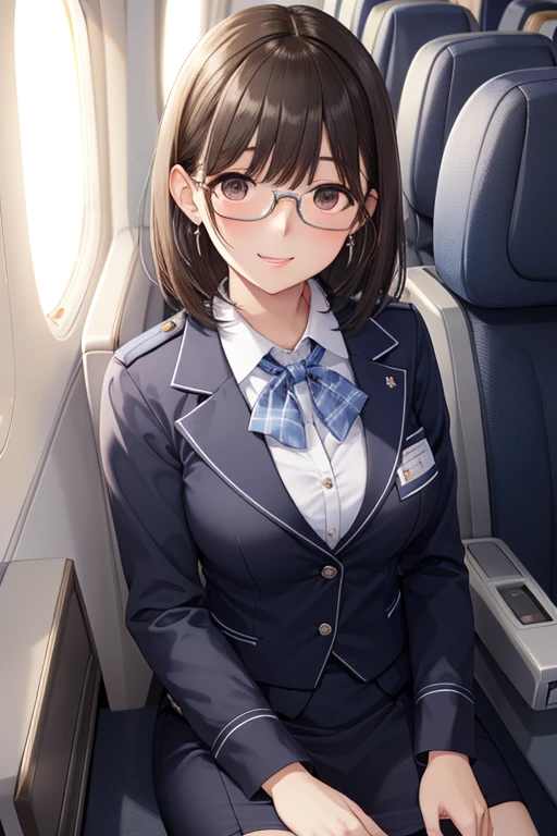 anegasaki nene、Shiny brown hair, short hair, (Beautiful brown eyes、Sparkling eyes, Fine grain)、smile、Ultra-detailed eyes、Very detailedな顔, Very detailedな目,


(8k, Highest quality, masterpiece:1.2),  (High color saturation:1.0), (Very detailed肌), (Highest quality:1.0), (Ultra-high resolution:1.0) , (Very detailed:1.0), (8k), 
22 years old, (mysterious), Clear and detailed, ((Ana_flight attendant, _uniform)),, (aircraft, aircraft seats), Cute Face,, Run、stewardess。Glasses、Earrings、sexy、Cabin attendant、