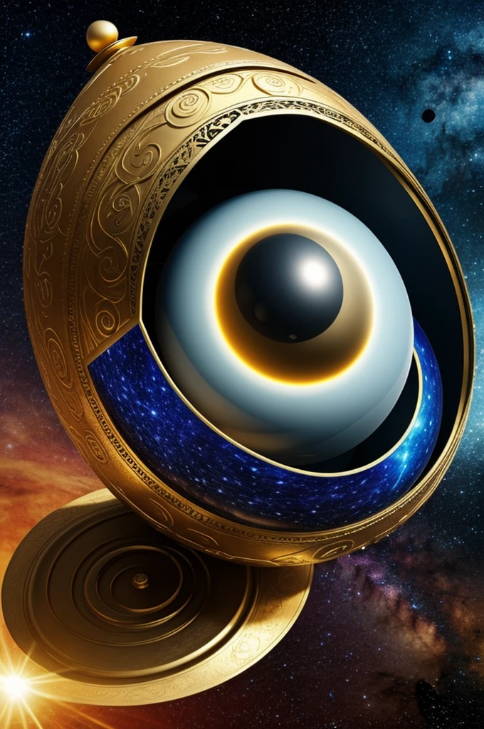 Cosmic giant egg created by Tengri,the mongolian god(Cosmogonia mongol)
