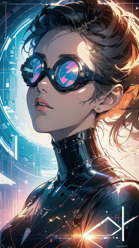 (((masterpiece, highest quality))),(((solo:1.2))),(((1girl:1.2))),(((32k wallpaper))),(very detailed, vintage science fiction),((((((geometric cinematic movie poster)))))), (bauhaus), shape,(((abstract))),(mid century modern),movie poster,(((((portfolio))))),(((((Close-up))))),(((((bust up))))),((((more various angle)))),(((ultimate highlight))),Vast landscape,((((complete. detailed face)))),(((Extremely talented))),(((most complecated machine))),(((text))),(((typography))),(((((best complicated machine))))),(((((genius mechanic))))),(((gorgeous light leak))),(((perfect detailed Infrared Goggles,thermography))),(((extreme reflection lens))),