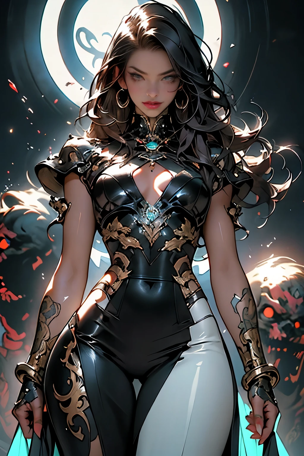 fotografia, ::Inking Comix in Pencil by Richard Luong ::background, misto-language_text, letras japonesas em graffit , Kelly Brook mulher linda , longos cabelos negros, excellent lighting, sidelighting, perfeito ultimate (cor plana: 1.3), , perfeito e detalhado angular agudo oval face humana, corpo inteiro, comiс style, anatomia perfeita, Centrado, Approaching perfection, Dynamic, altamente detalhado, folha de caracteres, art-station, arte conceitual, liso, foco nítido, illustration, arte por Kim Jung gi, Artgerm, Carne Griffiths e Wadim Kashin ,Sombra, sorrir, covinha direita da bochecha, olhos negros brilhantes, Feliz, imagem brilhante, 8k, como assistir a um filme digital, Hip Hop, Arte por Stanley Artgerm Lau, Arte por Kenneth Rocafort, Arte por Genzoman, Arte de Joe Madureira, Arte por BlushySpicy, Art by Stjepan Sejić, Arte por J Scott Campbell, Art by Guillem March, Arte de Citemer Liu, 4k, high resolution, comic book, personagem de quadrinhos, comic, alta qualidade, best quality, alta qualidade, Altas, best quality, high resolution fix, bright amazing lighting