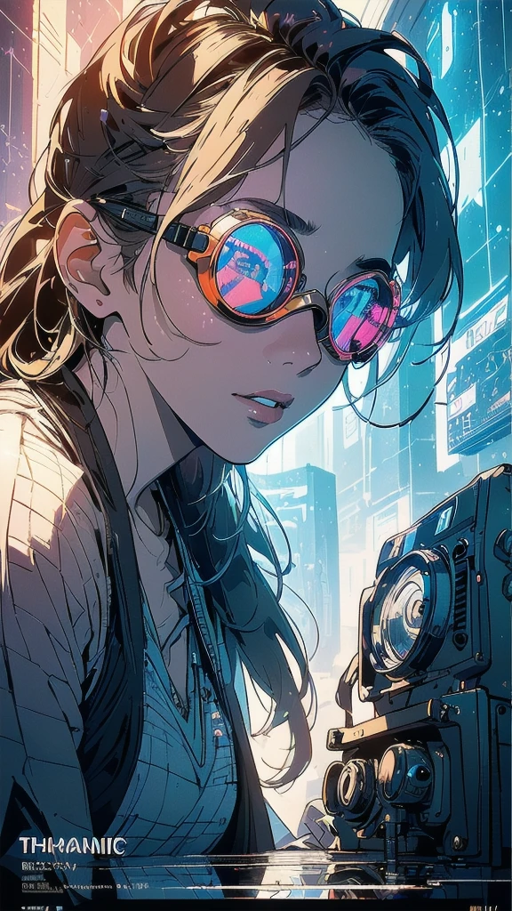 (((masterpiece, highest quality))),(((solo:1.2))),(((1girl:1.2))),(((32k wallpaper))),(very detailed, vintage science fiction),((((((geometric cinematic movie poster)))))), (bauhaus), shape,(((abstract))),(mid century modern),movie poster,(((((portfolio))))),(((((Close-up))))),(((((bust up))))),((((more various angle)))),(((ultimate highlight))),Vast landscape,((((complete. detailed face)))),(((Extremely talented))),(((most complecated machine))),(((text))),(((typography))),(((((best complicated machine))))),(((((genius mechanic))))),(((gorgeous light leak))),(((perfect detailed Infrared Goggles,thermography))),(((extreme reflection lens))),
