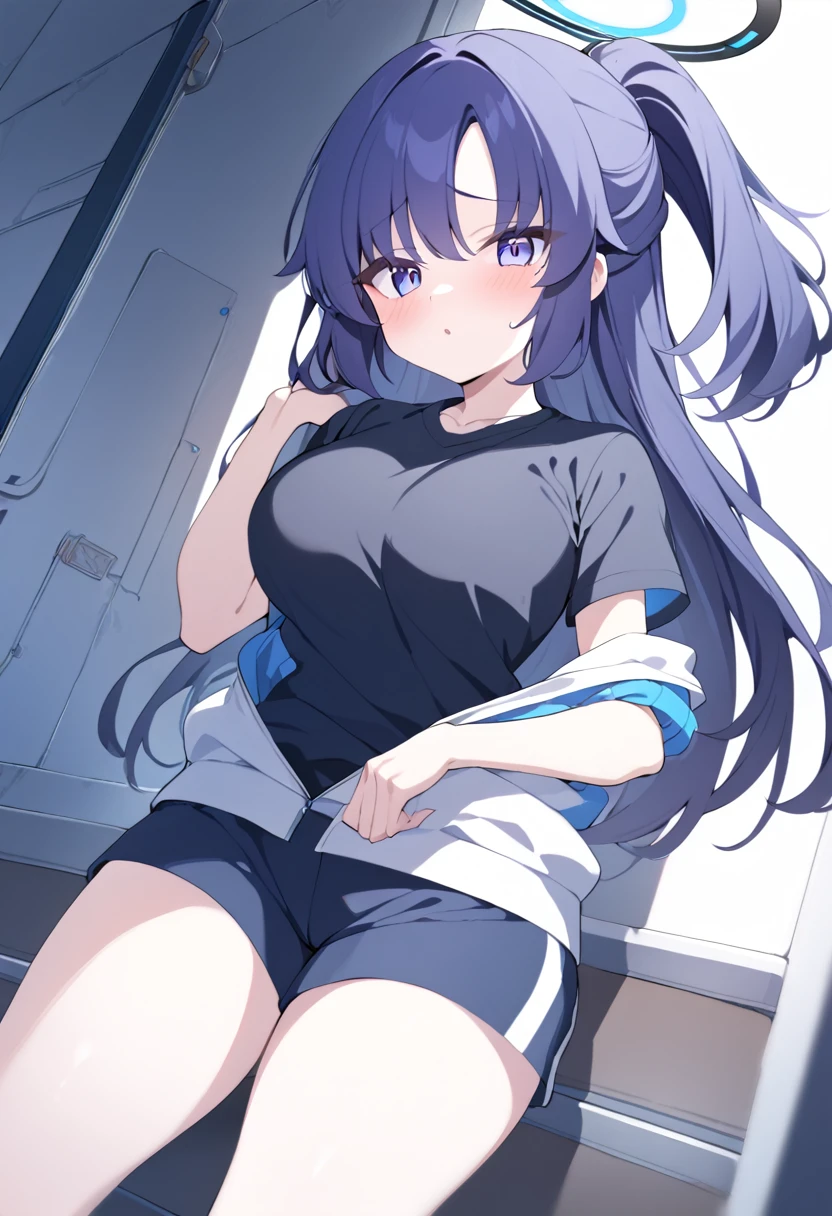 1girl, nsfw, furuderika, long hair, purple eyes, blue hair, blunt bangs,,　　, empty eyes , large breasts, nipple, Running, ,, Heavy snowfall area　frozen wet crying mountain Alone, crying, Naked, 独奏, 1girl,　Sewage abandoned hospital