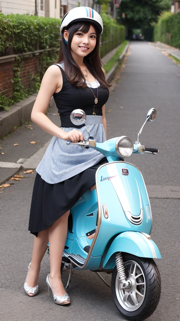 Bike Vespa Gal Cute Girls