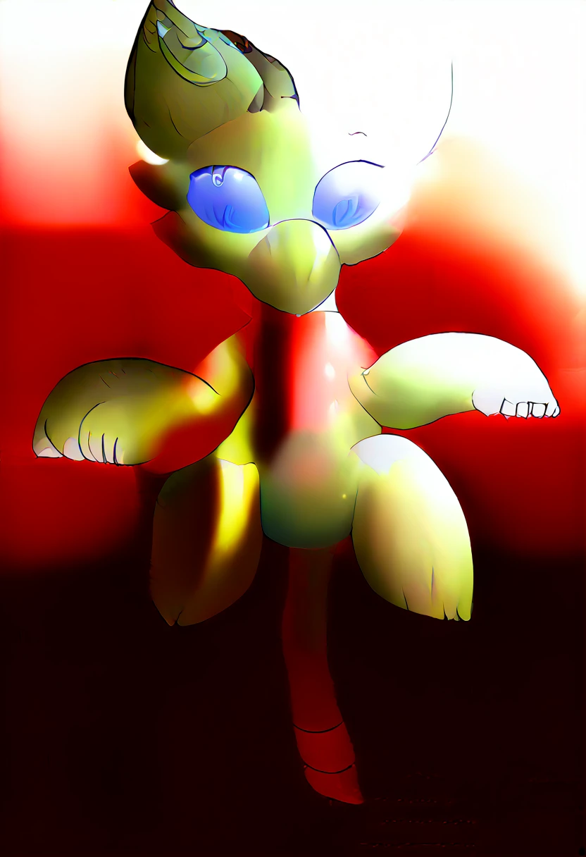 cute alligator girl, skinny, big head , aligator hands and feet and an aligator tail, cute but big aligator head with a semi short snout, sorta big anime eyes, no hair. real alligator standing on two legs
