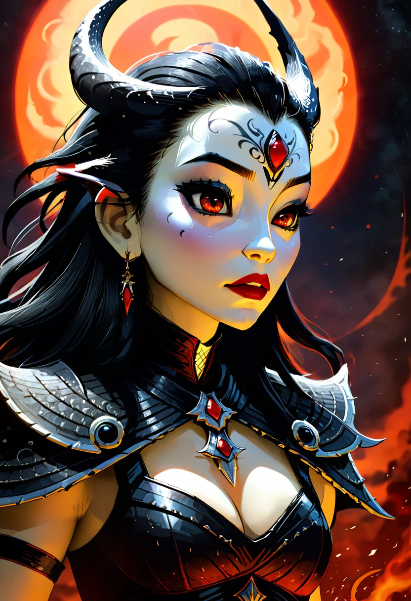 Slayer of Apep, Kiss Of Death, Elara, Legacy of the Red Sun, dark fantasy, 8k textures, intricate details --ar 2:3