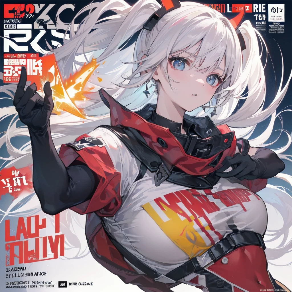 ((((dramatic))), (((Grainy))), (((intense))) film poster featuring a young platinum white hair woman as the central character. She stands have confidencely in the center of the poster, wearing a stylish and edgy Harajuku-inspired hip hop Costume, with a determined Performance on her face. The background is aesthetic atmospheric dark and Grainy, With danger and tension. The article is bold and to attract attention, with a Catchy tagline that adds to the overall feeling of drama and excitement. The color palette is mainly dark with splashes of Vibrant neon colors, giving the poster a dynamic and visually impressive appearance,tachi-e
(magazine:1.3), (cover-style:1.3), fashionable, woman, Vibrant, Costume, Sexy seductive poses, front, colorful, dynamic, background, element, have confidence, Performance, Holding, statement, accessories, Majestic, Coiled, The surrounding area, touch, scene, article, cover, bold, to attract attention, title, stylish, font, Catchy, Heading, big, impressive, Modern, trend, concentrated, fashion,