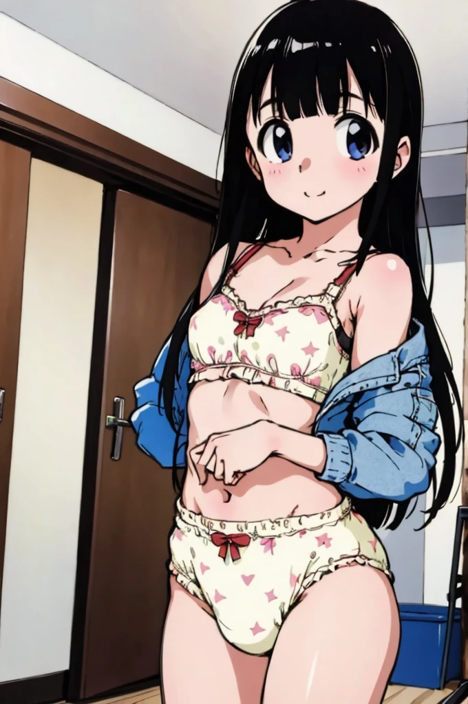 masterpiece, best quality, solo, 1girl,looking at viewer,space,
BFsakura,bra,panties,my room