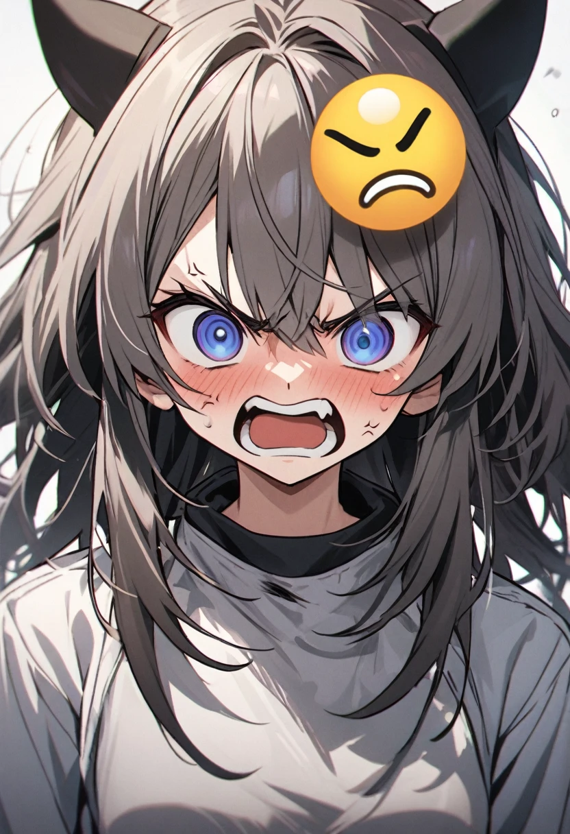 Q version emoji，angry