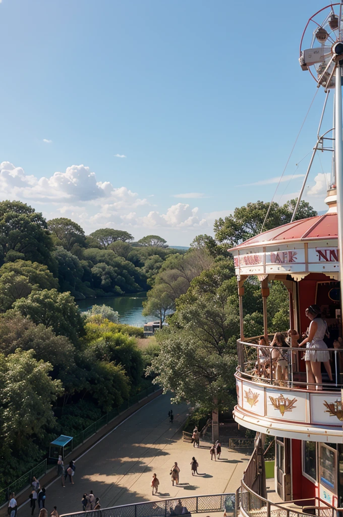 fairy squirrels on the Ferris Wheel attraction