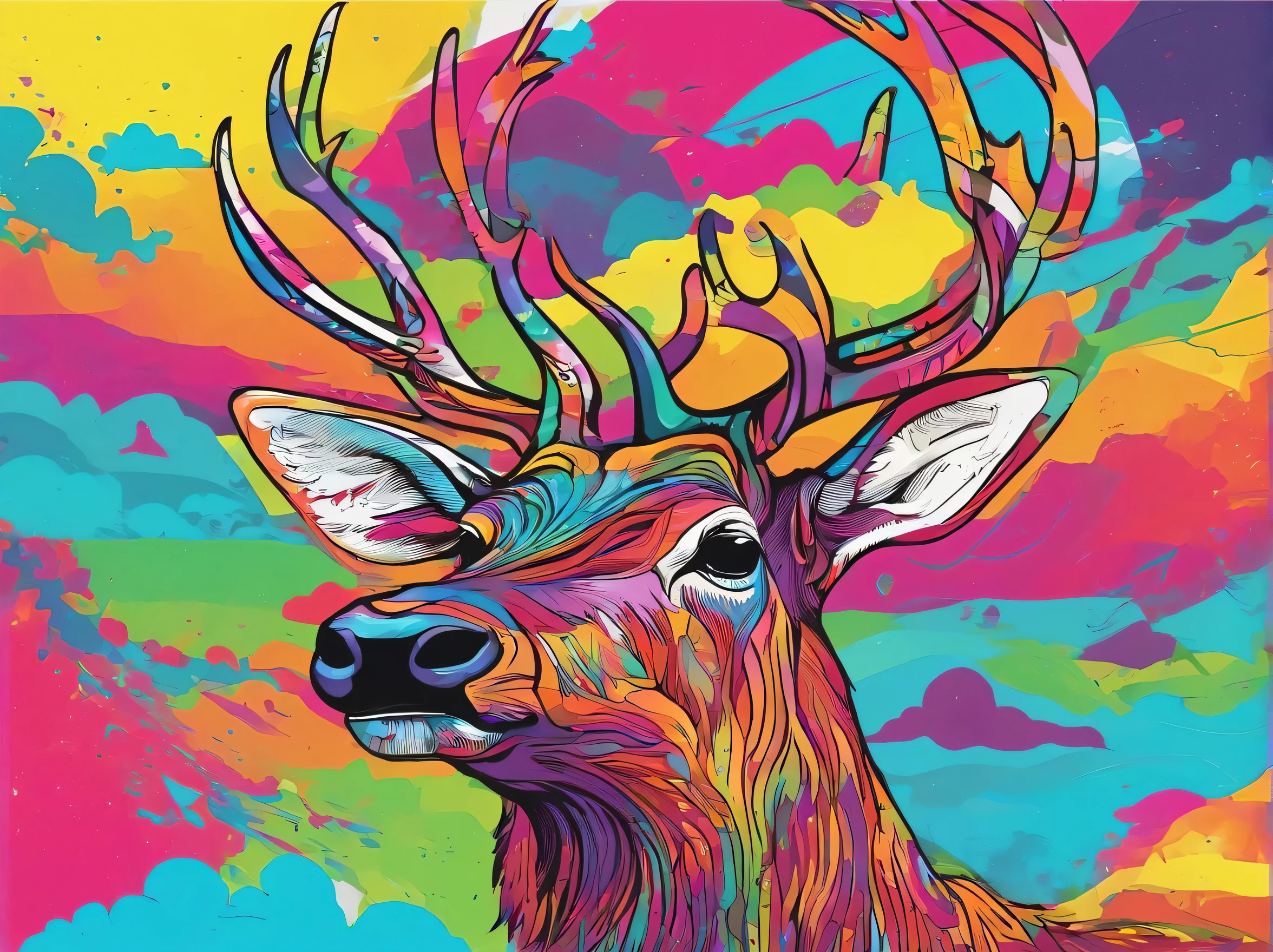 Illustration of "elk" in rainbow color


"The ""elk"" is a rainbow-colored design with gradation."


Very gorgeous

The "elk" is,
A gorgeous design that brings happiness to the viewer

Pretty cool
chic and modern design

White background

4k
