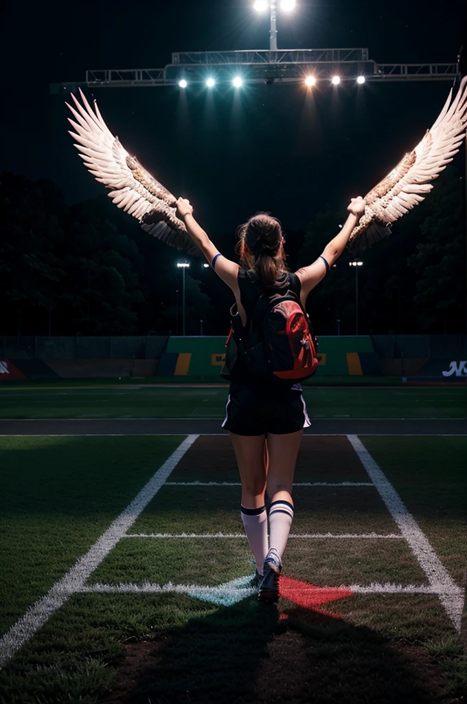 Make design stadion with eagle shape with RGB light