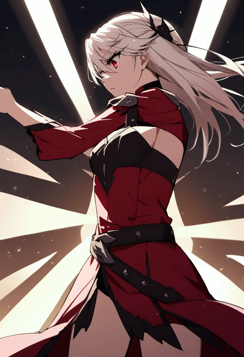 (chloe von einzbern, ), dramatic pose,