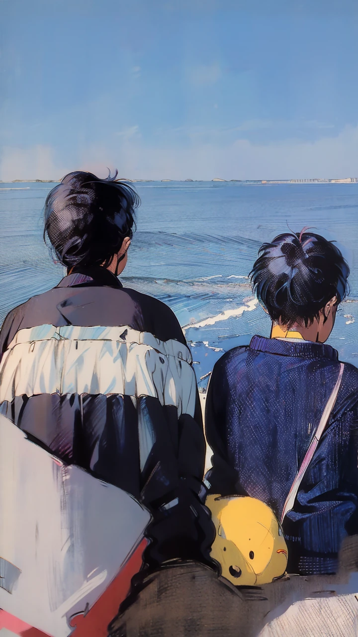 Anime scene, retro anime, 1980s, 1990s, retro aesthetics,soft color,