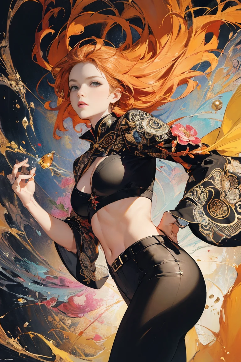 masterpiece, best quality, high resolution, draw, comic, hyper realism, lea1452, (alone:1.2), short hair, blond hair, slim body, small breasts, ((wearing blue jeans and white shirt)), very soft light, black night, concept art, horror, dark, very dark, art by Yoji Shinkawa, ink and watercolor, ((concept-art)), ((white background))　master chiet tomando un cafe　　poster,(by mucha:1.2),((art deco,Botanical Art,Floral Art)),(floral:1.2),lily flower,
(masterpiece, highest quality),(vibrant colors,colorful),(amazing details,detailed background),anatomically correct,Accurate drawing,Detailed drawing,high-class sense,

 lotus position:1.6, sitting, girl, bare thigh, bare stomach, (brown eyes),
(School uniform:1.5), pillow, open mouth, big breasts, 　8k,absurdres, highres, ultra detailed, masterpiece, sharp shading,under,Tatsuyuki
1girl,kid,abandon staion,monocolor,gaint machine,(obsolete machine:1.3)（Wear black stretch pants for the waist hole、Match the color and texture of the fabric、Match shading）、（Accurately fit the fishing belt、Match color and texture）
(solo:1.2),1girl,masterpiece,