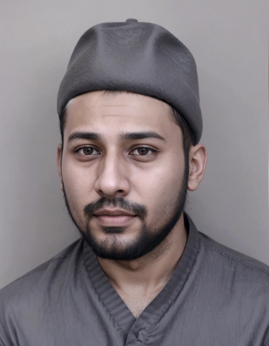 arafed photo of a man with a beard and a hat, old picture, photo of a man, a photo of a man, around 1 9 years old, khyzyl saleem, potrait, raden saleh, very very low quality picture, ash thorp khyzyl saleem, mohamed chahin, 4 0 years old man, a colorized photo