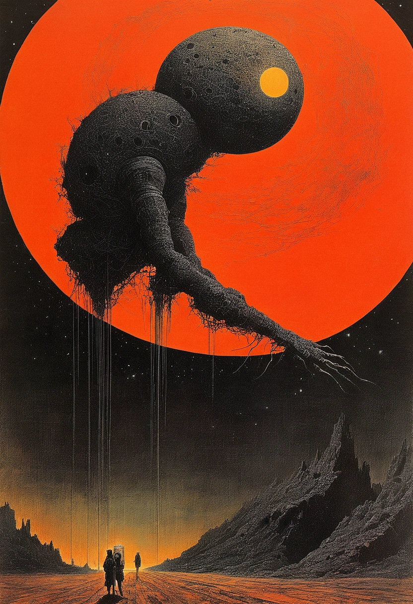 Rebel Astronomy，Old sci-fi posters, author：Zsław Beksinski 和 Jean.Gillot