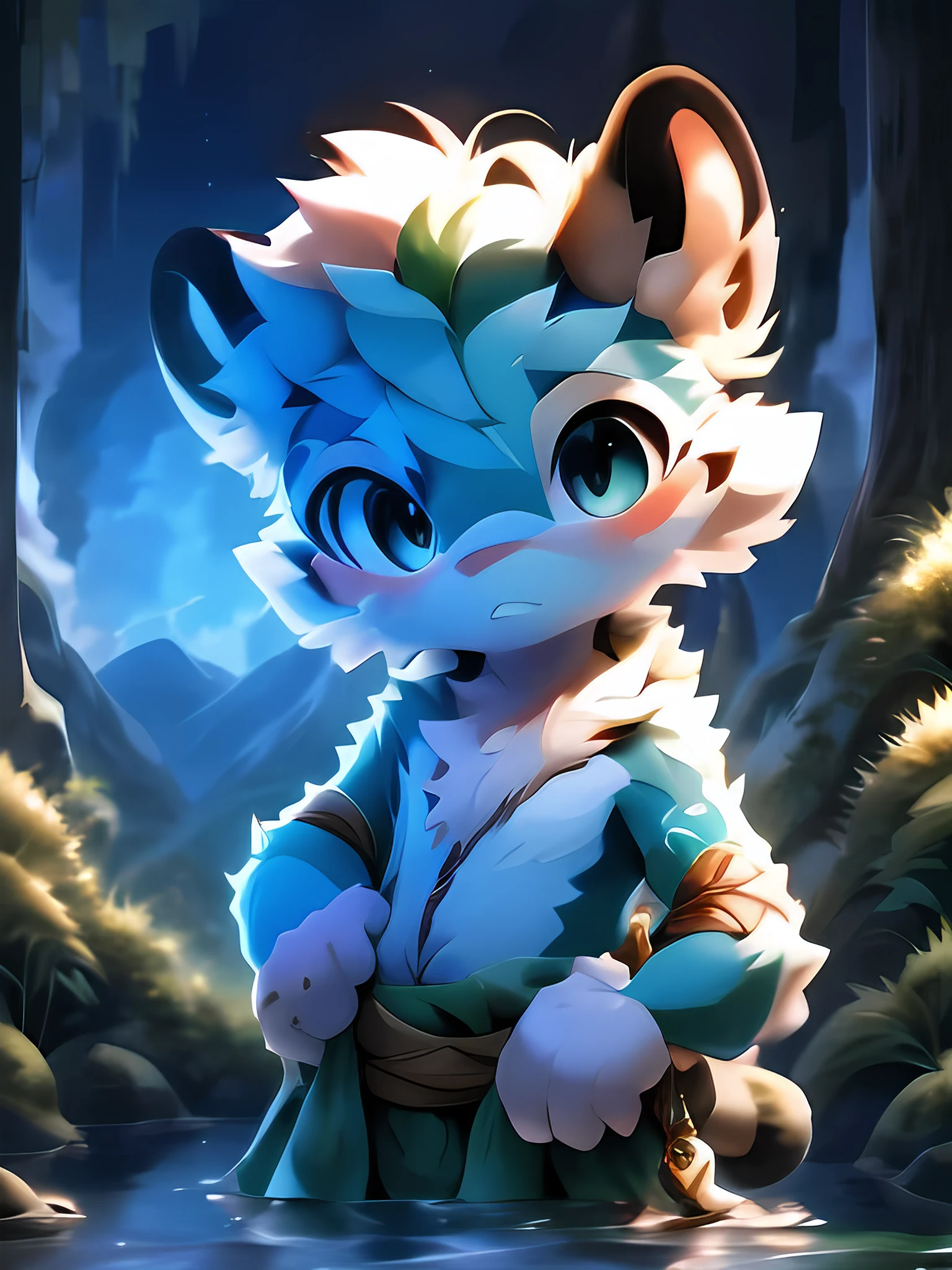 masterpiece,best quality,Gauss,Practical, 1 boy,Male focus,solitary, (Delicate eyes and delicate face) , (Handsome face) , (Perfect anatomical structure) ,Thick eyebrows,Short hair details,Very fine details, 4K , 8K ,Light,Amazing Art,Beautiful scenery , (Deer bathing in a clear mountain spring) , (blue or white or red sexy) ,moisture,The tree,Rios,Short hair details,view,Colorful Light,Very shy,Right hand,Beautiful flowers and green leaves,antlers,Deer Boy,Toddler,byPino Deheni, dance, Milk Tiger 1145, dagger, Yes,