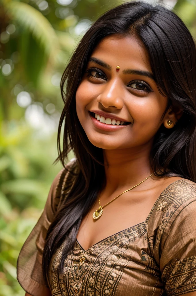 A cute Indian girl smilimg