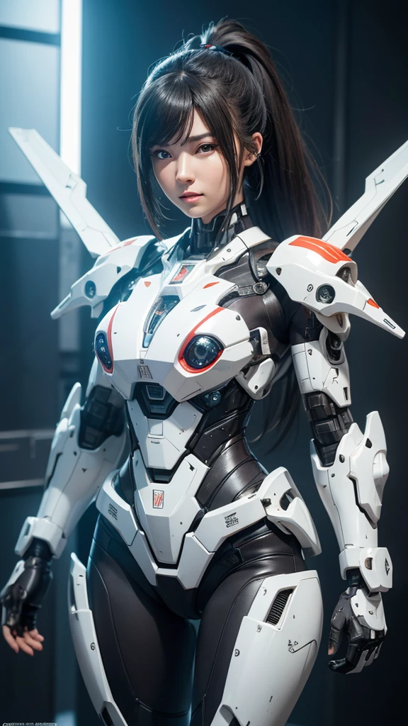 Textured skin, Super Detail, high details, High quality, Best Quality, hight resolution, 1080p, hard disk, Beautiful,(cyborgs),(Missiles from the chest),(Machine gun from both hands),beautiful cyborg woman,Mecha Cyborg Girl,Battle Mode,Girl with a Mecha Body,She wears a battle cyborg mech with a weapon,Fulll body Shot