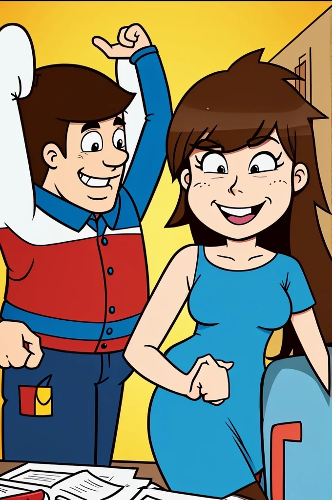 A cartoon desperate before exams