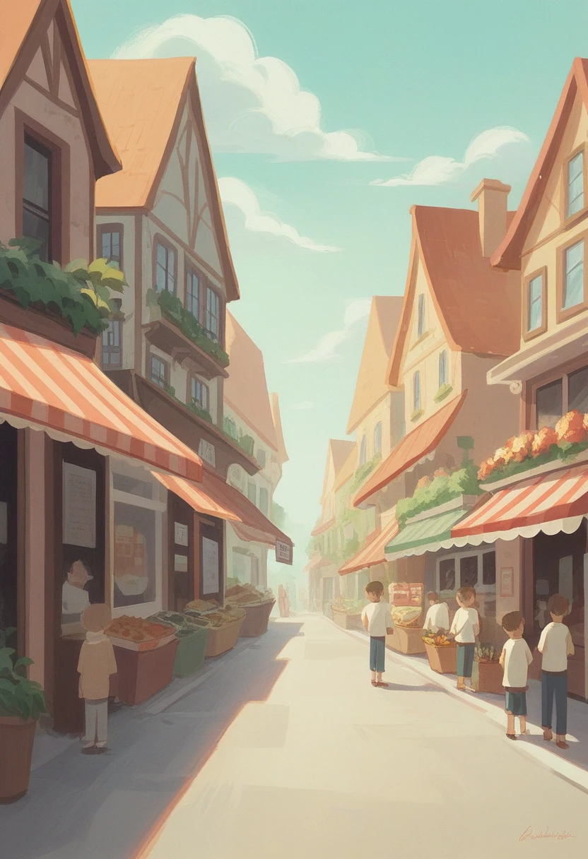 A fresco painting depicting modern American life in the style of Michelangelo, showing intricate details of everyday people going about their daily routines. Focus on the musculature and expressions of the subjects while capturing a slice of heartwarming, small town Americana reminiscent of Norman Rockwell. Include people shopping at a corner grocery store, kids playing ball in an empty lot, families sharing a Sunday dinner. Render the scene with Michelangelo's technical mastery of human anatomy and form, but imbue it with Rockwell's sentimental, nostalgic view of community and American values.