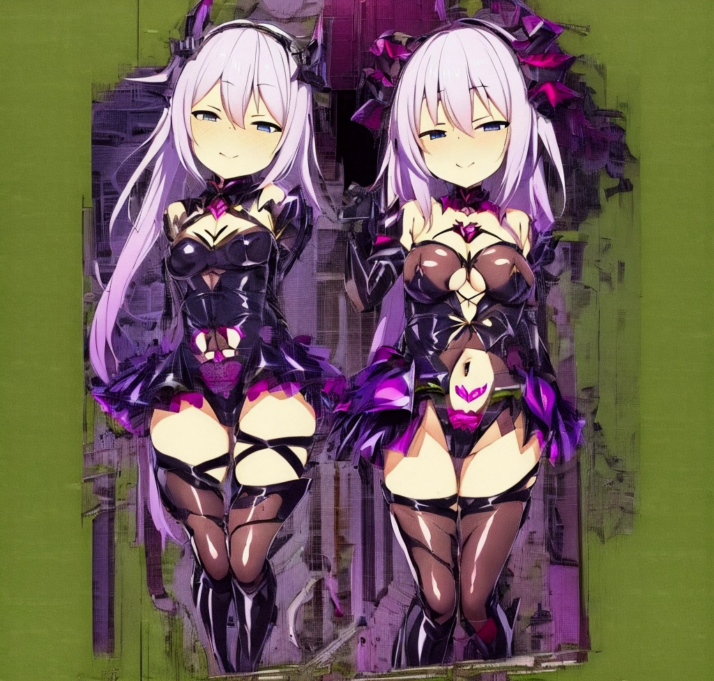 Anime – style image of two women in black and white costumes, Girls' Frontline style, from Girls' Frontline, Fine details. Girls' Frontline, From Arknights, Two beautiful anime girls, Girls' Frontline cg, High Resolution Scan, High Resolution Scan, Girls' Frontline, Anime full body illustration, Wearing technical clothing and armour, Anime maid riding an early tank