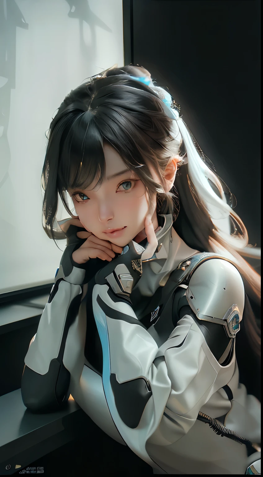 ((best quality)), ((masterpiece)), (detailed:1.4), 3D, Image of a beautiful cyberpunk woman,HDR (High Dynamic Range),Ray Tracing,NVIDIA RTX,Super Resolution,Unreal 5,Subsurface scattering,PBR Textures,Post-Processing,Anisotropic filtering,Depth of Field,Maximum clarity and clarity,Multi-layered textures,Albedo and specular reflectograms,Surface shading,Accurate simulation of the interaction between light and material,Perfect proportions,Octane Rendering,Two-color lighting,Large aperture,Low ISO,White Balance,Rule of Thirds,8K Native,