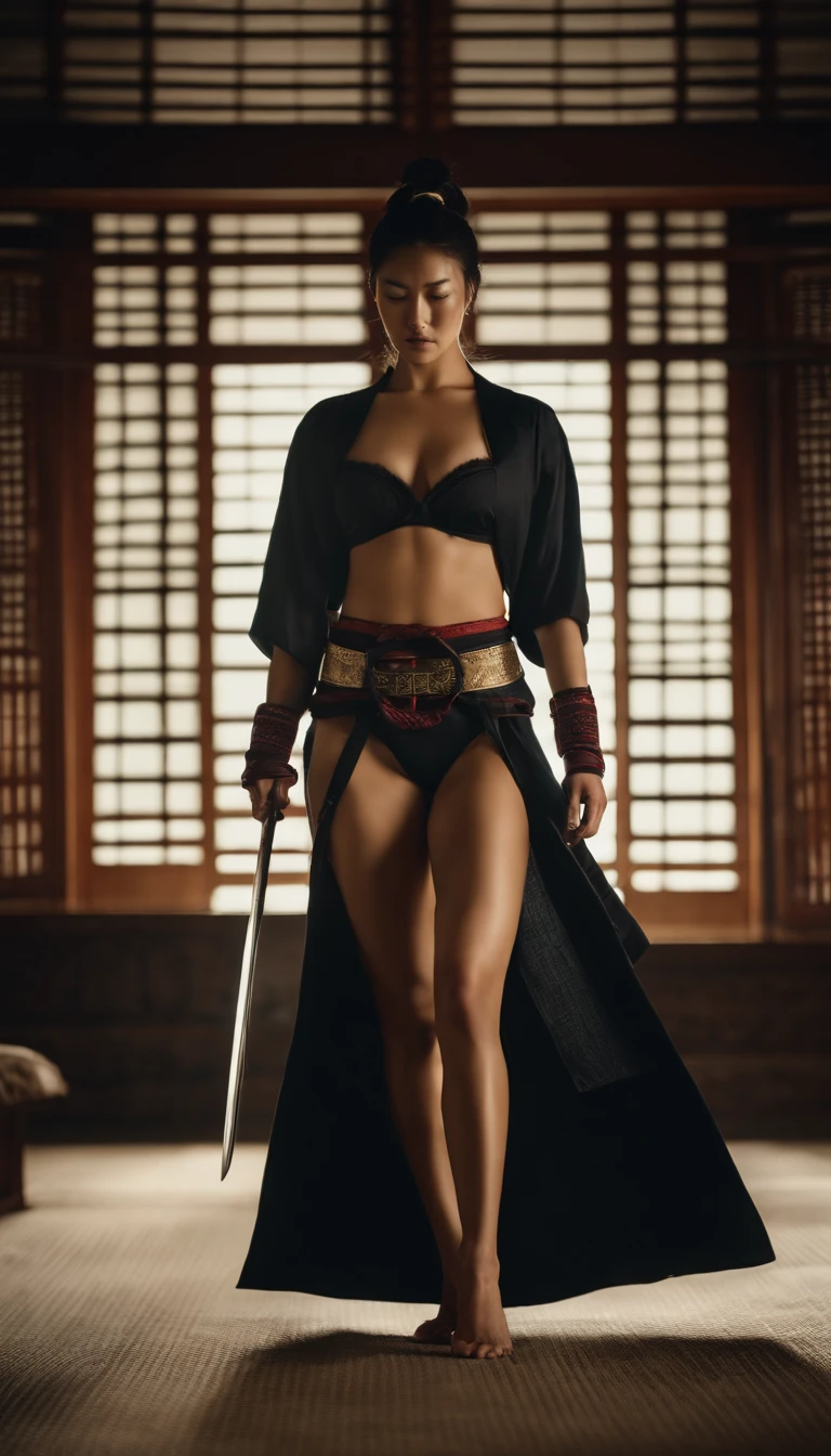 Samurai Swordsman　woman　underwear　Full body sexy　DepartureUnderwear　sexy