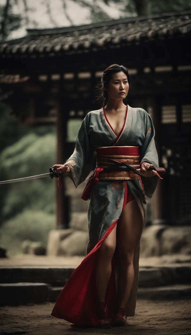 Samurai Swordsman woman underwear Full body sexy DepartureUnderwear sexy