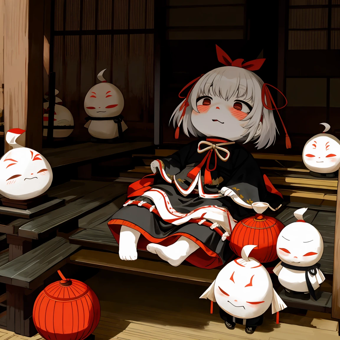 【Cursed Doll】（Kyoto, Kyoto Prefecture） - A doll said to be inhabited by a vengeful spirit from the Heian period、It is said to bring misfortune to its owner.。