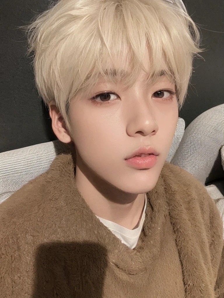 Arafed Asian man with white t-shirt and black hair......, androgynous face, Jung Jaehyun, jinyoung shin, delicate androgynous prince, kim doyoung, 1 boy with a thin face, Smart Ulzzang, Cai Xu Kun, beautiful androgynous prince, androgynous person, kim taejin, hyung tae