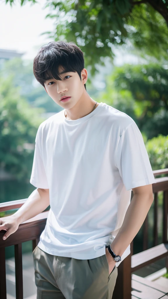 Asian alpha male in white shirt looking at camera, Shin Jinying, Kim Do-young, Paint Ulzzang, Shen Quanrui, korean men, Shin Jin Young's Aesthetics, faceเกาหลีที่น่ารัก, handsome young man'face, Jaeyong Nam, beautiful eyes、Kim Taejoon, Hyungtae, Inspiration from Jong Suk Lee, Avatar, Korean artist, Jung Jae Hyo
