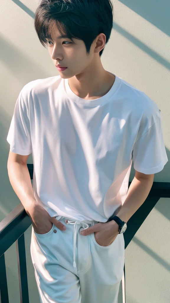 Asian alpha male in white shirt looking at camera, Shin Jinying, Kim Do-young, Paint Ulzzang, Shen Quanrui, korean men, Shin Jin Young's Aesthetics, faceเกาหลีที่น่ารัก, handsome young man'face, Jaeyong Nam, beautiful eyes、Kim Taejoon, Hyungtae, Inspiration from Jong Suk Lee, Avatar, Korean artist, Jung Jae Hyo