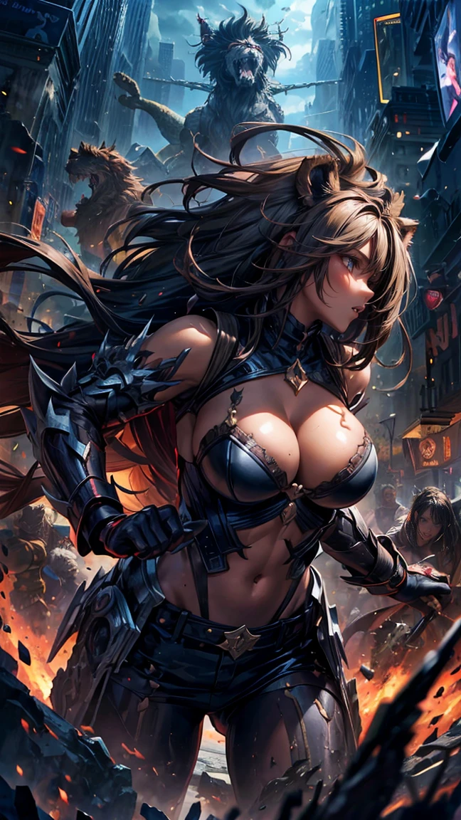 Special Effects　wack　One Woman　dark heroine　Lion Monster　very strong