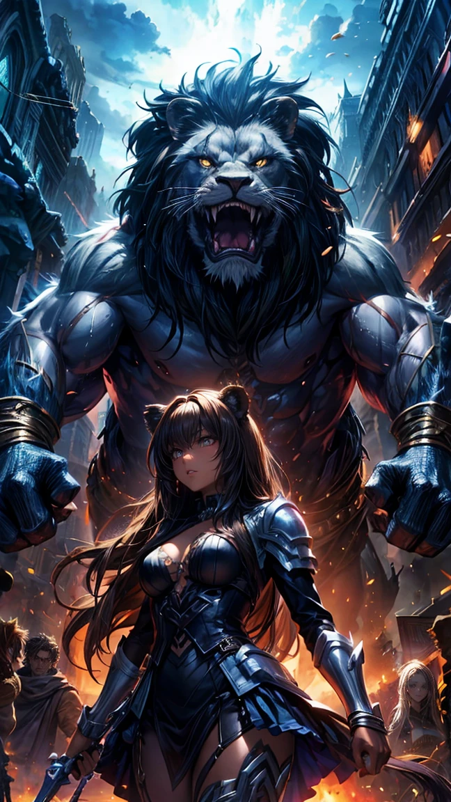Special Effects wack One Woman dark heroine Lion Monster very strong