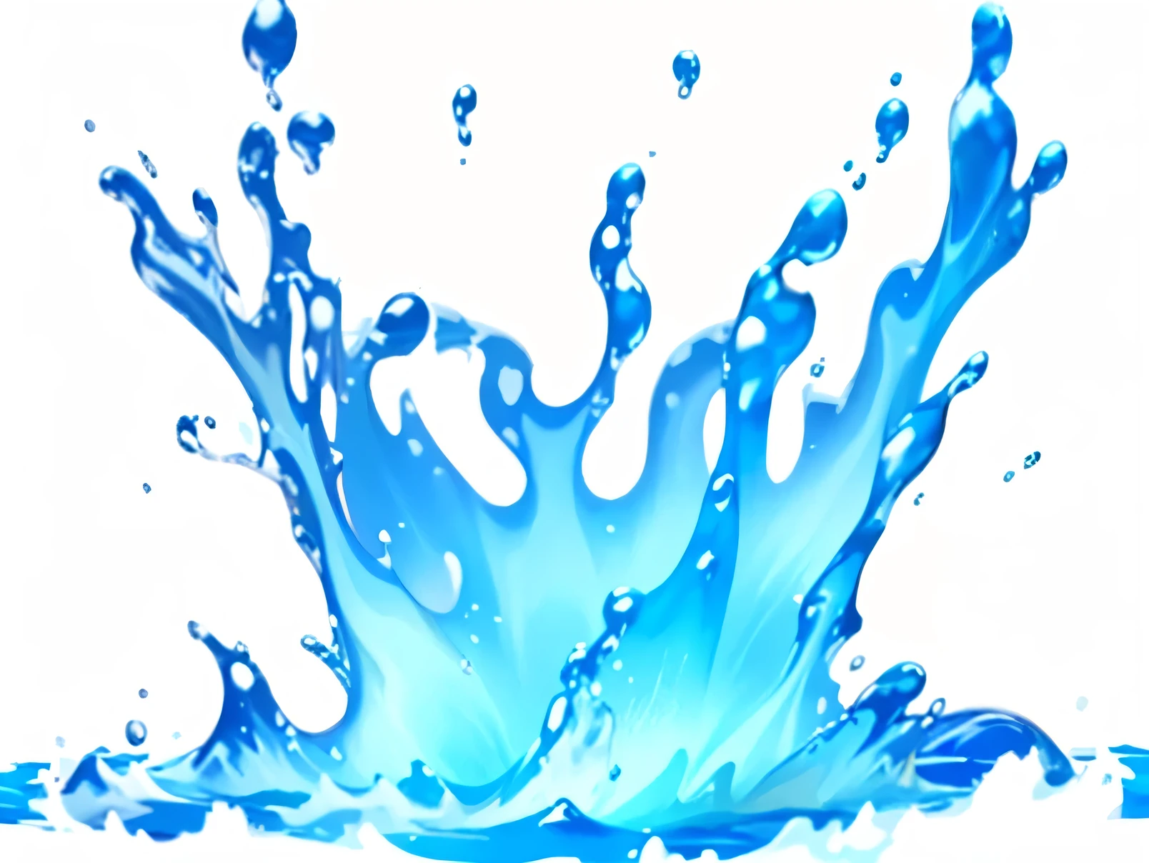Splashing water