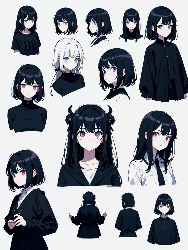 sketch (Character design sheet, same characters, whole body, Three-View, front, ~ ~ ~ ~ side, return),(Very bright:1.1), Sunset background, [1 Girl:7], (Tilt your head:1.2), ([sketch|watercolor \(Moderate\)]:1.15),Chaotic Abstractionな背景, Vector Trace, グラデーションブレンディング and whole body, Artistic elements add depth to the work. The overall atmosphere is creepy and nightmarish...., With a unique artistic touch. This movie is、The dark and crazy world of horror movies depicted in HD., Evoke visual stimuli and aesthetic sense, that will terrify and excite the audience....,watercolor画, （Lightless, Eyes without highlights, evil eye, An ugly person with white eyes, that&#39;Red eyeliner）,whole body絵, Wearing a maid outfit （Gradient braided hair, (Light purple hair), (Ink blotches:1.1), (pale:1.2),(Light purple:1.2),(Light green:1.2)　Adult features,expensive, Wearing black tights,Green Eyes, The skin is hidden　and maid, The background is a dark and desolate landscape, Horror movie atmosphere. Her figure is very beautiful, Emphasizing the dark and crazy elements. Skillfully expressing the effects of light and shadow, detailed, The face and expression of the black costume are also carefully drawn....,sketch (Character design sheet, same characters, whole body, Three-View, front, ~ ~ ~ ~ side, return) 1 female, Nervous,Cowboy Shot,,(Very bright:1.1), White Background, [1 Girl:7], (Tilt your head:1.2), ([sketch|watercolor \(Moderate\)]:1.15),Chaotic Abstraction