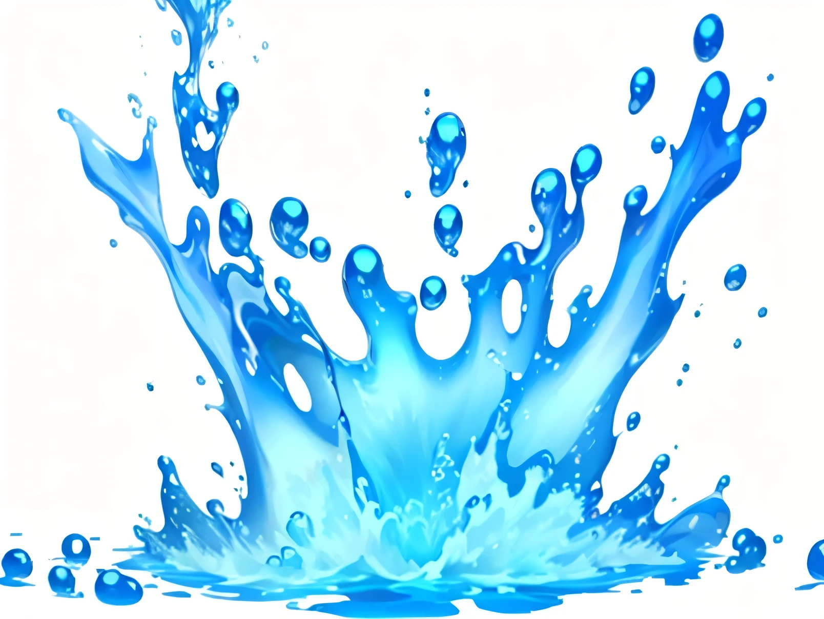 Splashing water