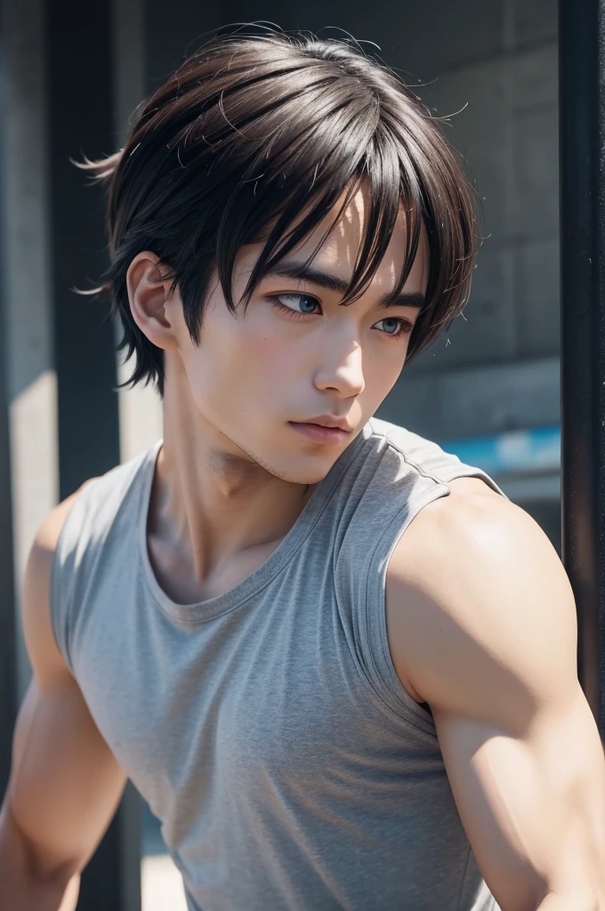 anime profile picture, for calisthenics channel on YouTube