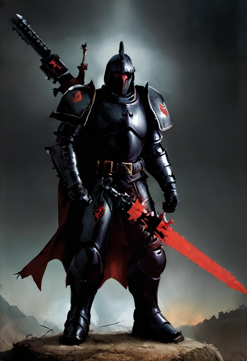 Black Knight、Black crown、Large Mace、Large shield、Red Eyes