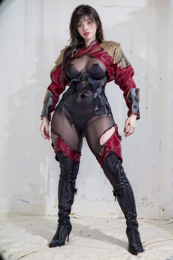 40-year-old Asian female naked gladiator posing for photos，Tall and sexy，Sweaty and sweaty，Shiny muscle lines，Sense of Power，Large Breasts，Big buttocks，Mature and charming，Lewd exposure ，Camel toe，nipple，Small brush，NSFW，Release liquid，Wear sexy super high heel boots，The charming and seductive queen，Fighting breath