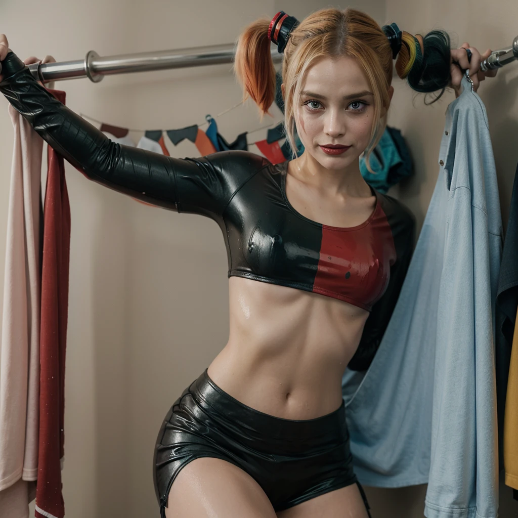 Harley quinn wet clothes