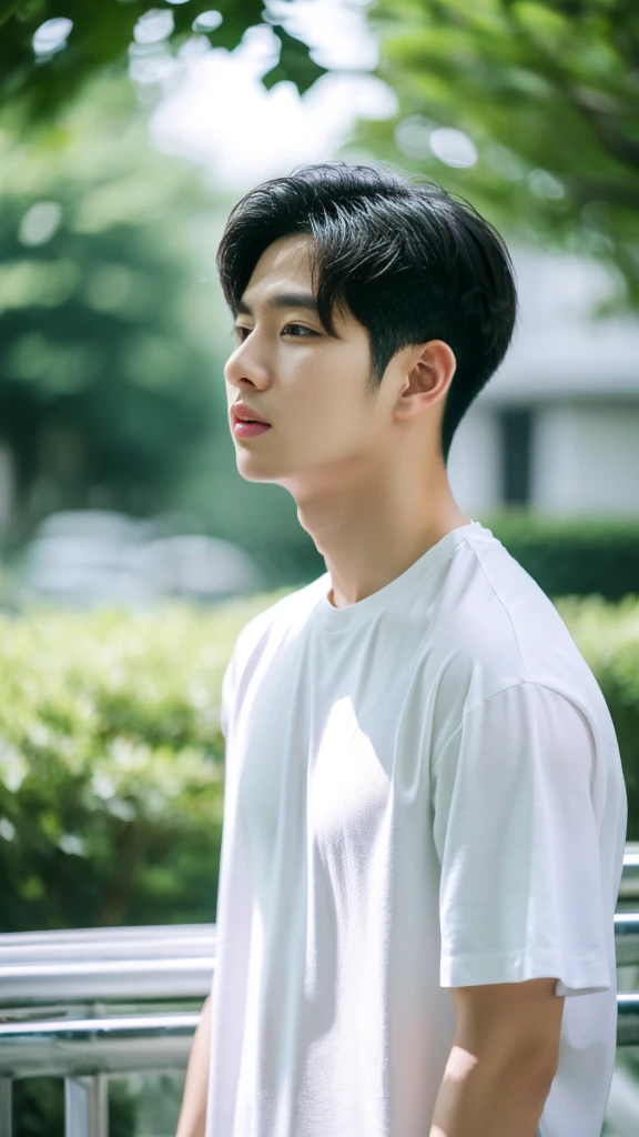 Asian alpha male in white shirt looking at camera, Shin Jinying, Kim Do-young, Paint Ulzzang, Shen Quanrui, korean men, Shin Jin Young's Aesthetics, faceเกาหลีที่น่ารัก, handsome young man'face, Jaeyong Nam, beautiful eyes、Kim Taejoon, Hyungtae, Inspiration from Jong Suk Lee, Avatar, Korean artist, Jung Jae Hyo