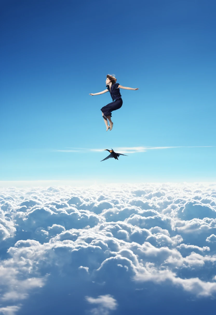 human flying in a dream