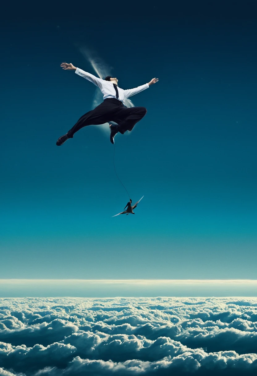 human flying in a dream